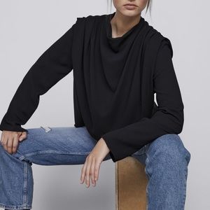Zara pleated blouse